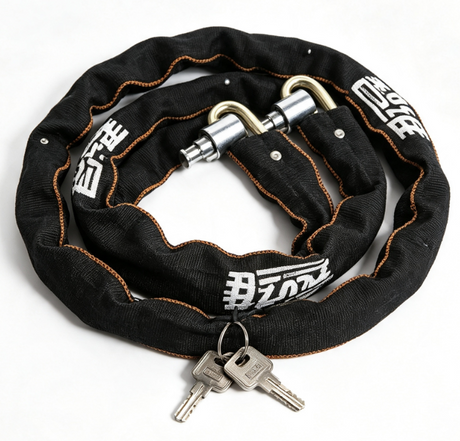 Motorcycle Chain Lock  Security Bike Lock with Non Woven Cloth Cover Galvanized Coating for Mobility Scooter and Bike