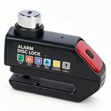 Alarm Disc Brake Lock, Rechargeable Tail Light Anti‑Theft Security Lock for Motorcycle, E‑Bike & Bicycle