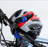 4 Digit Combination Helmet Cable Lock, Anti-Cut Steel Lightweight Lock for Motorcycle Helmet, Bike Wheel, Stroller & Luggage