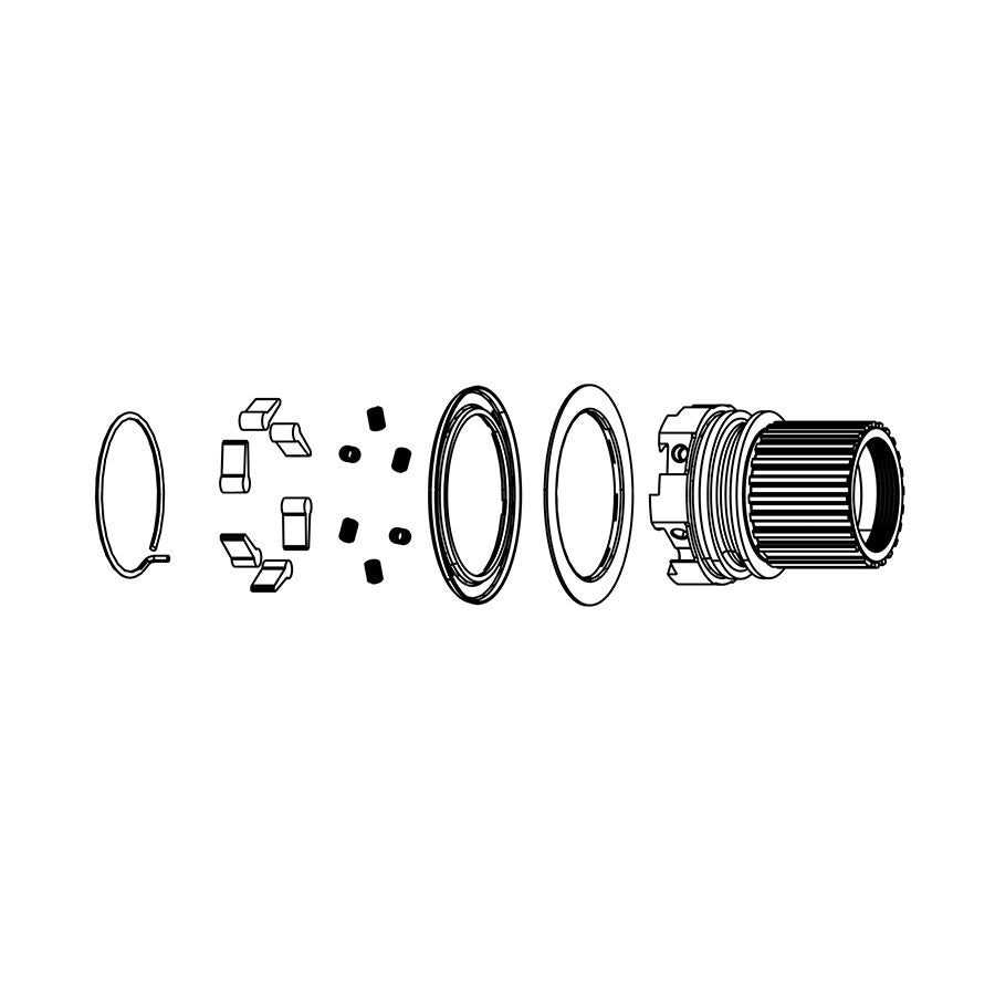 Zipp, ZM2 SL, Freehub Body, Shimano Micro Spline, 12