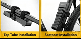 Alloy Steel Folding Bike Lock with Keys & Mount Bracket for Scooter Motorcycle