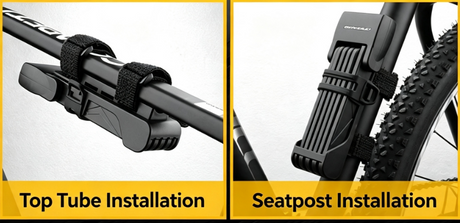 Alloy Steel Folding Bike Lock with Keys & Mount Bracket for Scooter Motorcycle