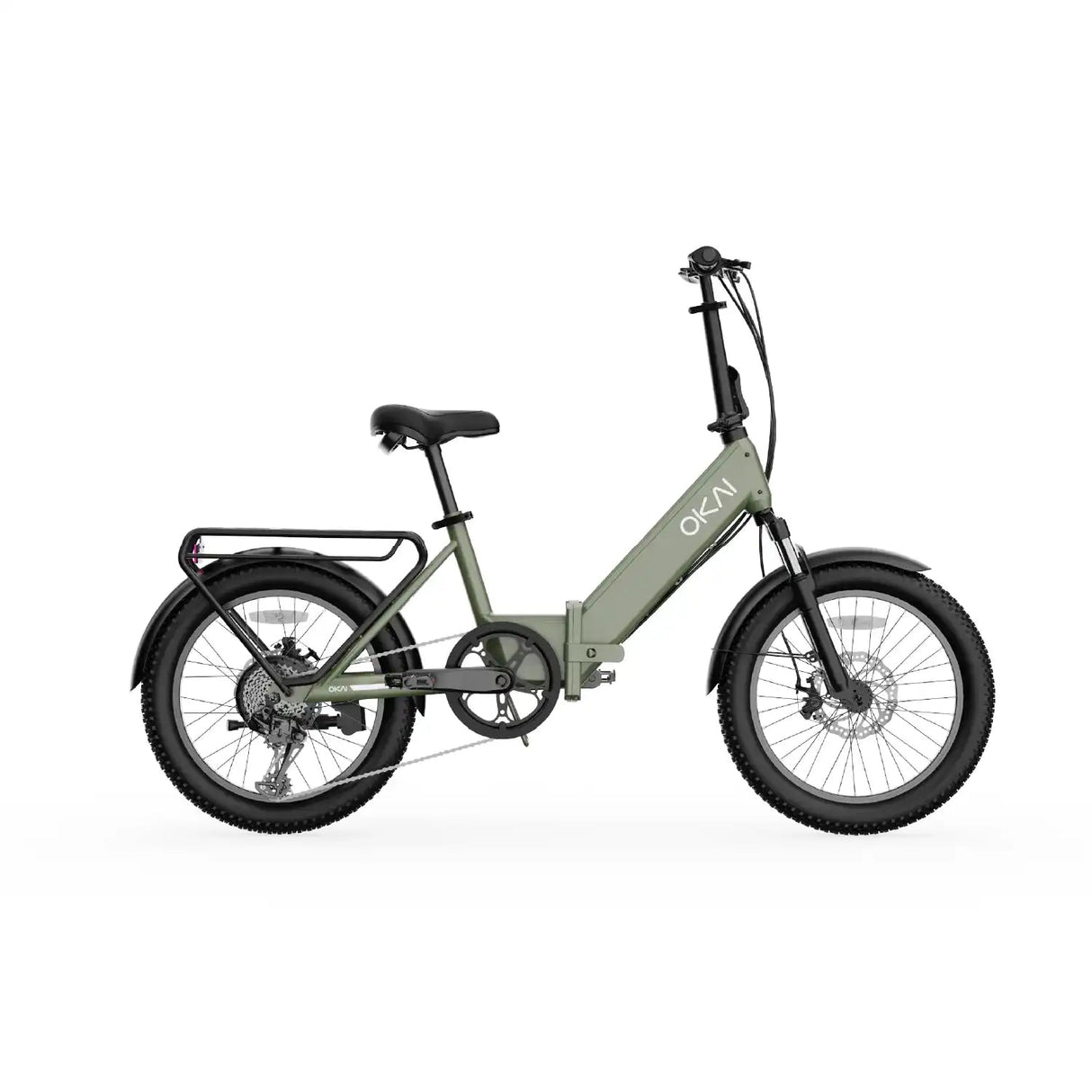 OKAI FlexMov EBF10 Folding Electric Bike for Adults 350W Long Range 59 Miles 20x3 Fat Tires