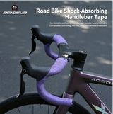 Road Bike EVA Handlebar Tape, PU Non-Slip Shock Absorbing Bar Tape for Gravel Bi