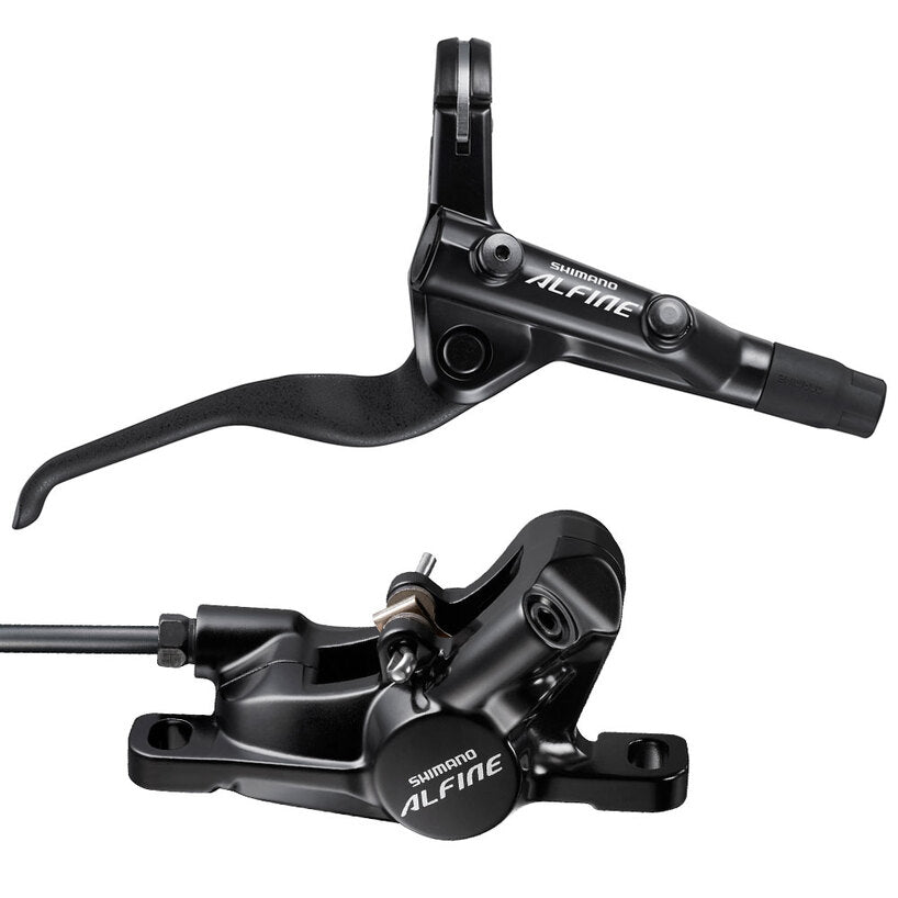 DISC BRAKE ASSEMBLED SET/J-KIT, ALFINE, BL-S7000(R), BR-S7000(R), BLACK, RESIN PAD(W/O FIN), 1700MM(SM-BH59-SS BLACK)