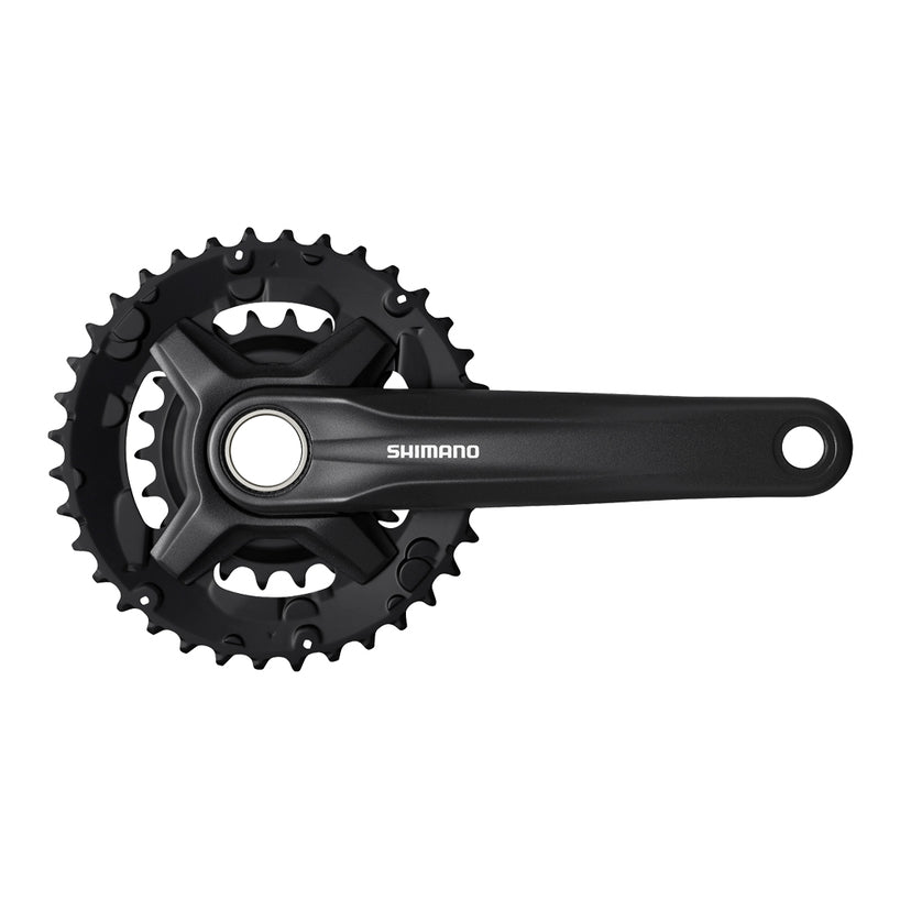 FRONT CHAINWHEEL, FC-MT210-2, FOR REAR 9-SPEED, 2-PCS FC, 175MM, 36-22T, W/O CHAIN GUARD, W/O BB, BLACK