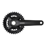 FRONT CHAINWHEEL, FC-MT210-2, FOR REAR 9-SPEED, 2-PCS FC, 170MM, 36-22T, W/O CHAIN GUARD, W/O BB, BLACK