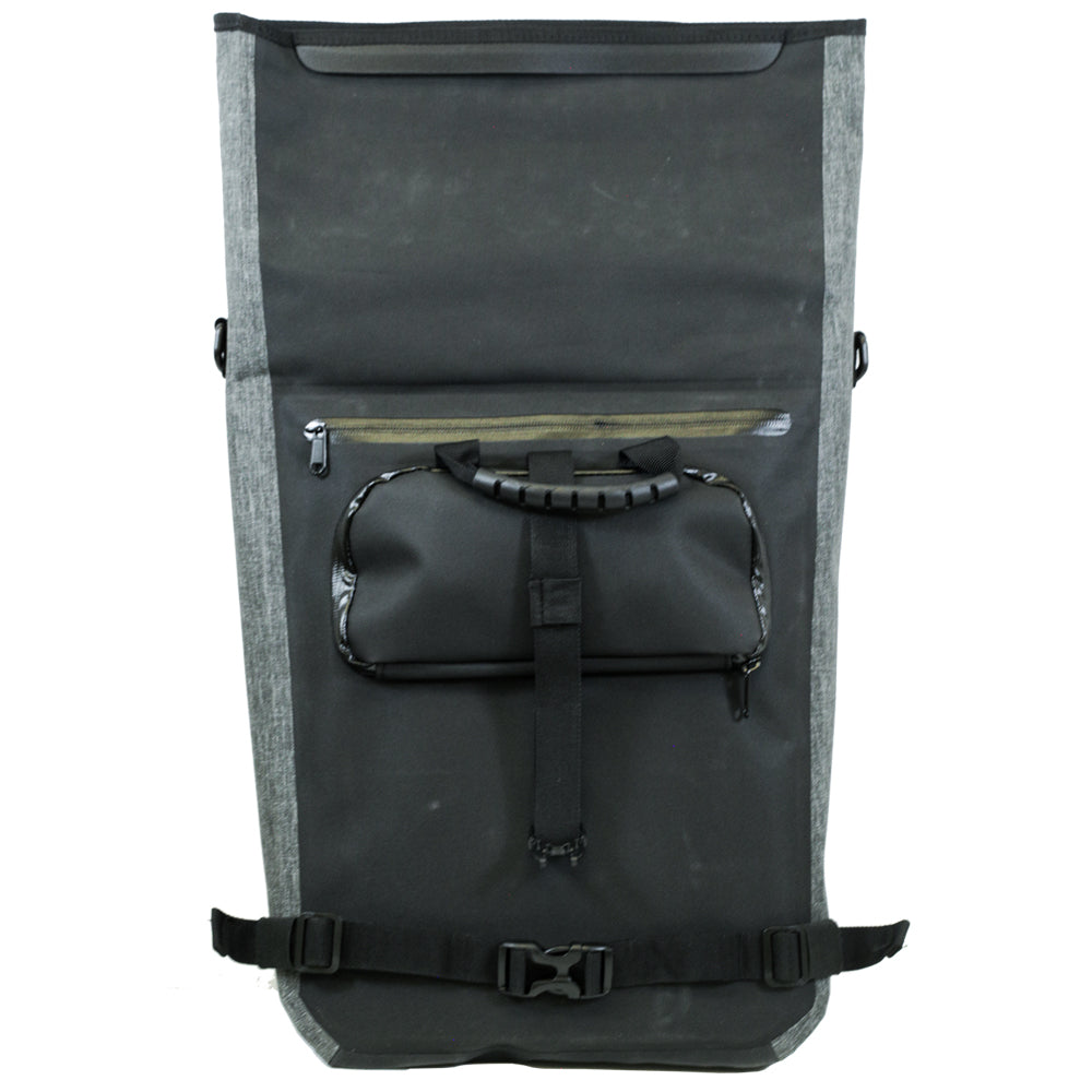 (BM-BP1BKGY) Waterproof Pannier Backpack -Black/Grey