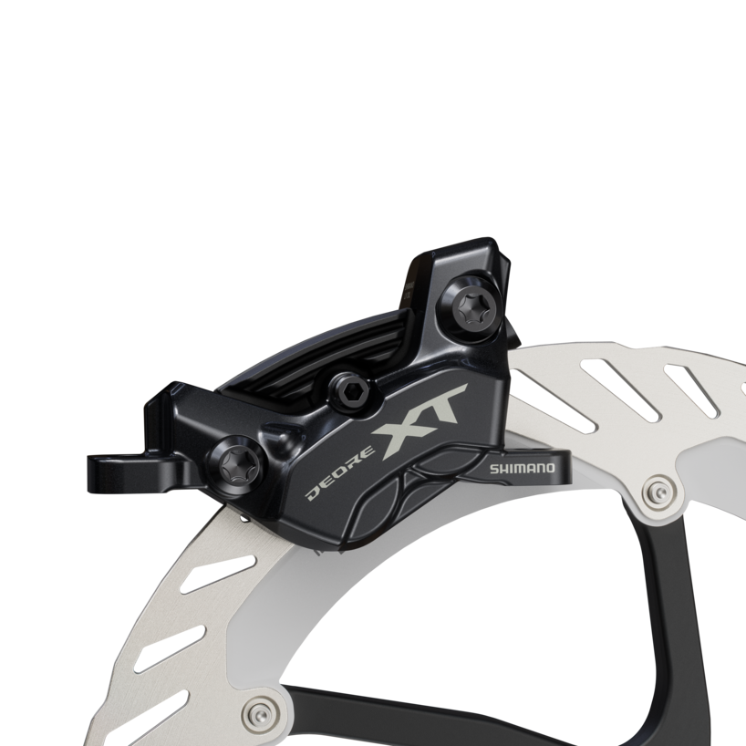 HYDRAULIC DISC BRAKE, BR-M8220, XT, FRONT OR REAR, W/O ADAPTER, W/P04C-MF METAL PAD (W/FIN)