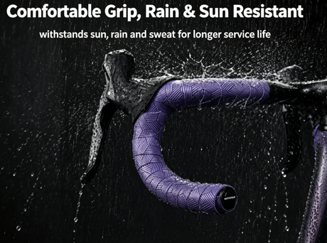 Road Bike EVA Handlebar Tape, PU Non-Slip Shock Absorbing Bar Tape for Gravel Bi