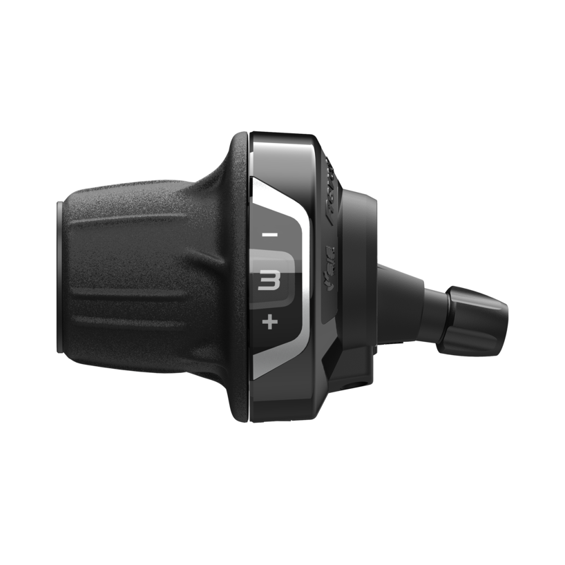 SHIFT LEVER SET, SL-RV400, 3 (SIS) X 8-SPEED, REVO SHIFTER, R: 2050MM, L:1800MM, 600 X 600 X 300MM BLACK OUTER, W/ OPTICAL GEAR DISPLAY