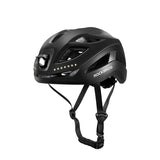ROCKBROS Safety Warning Helmet with Built-In Lights and Adjustable Fit Electric USB