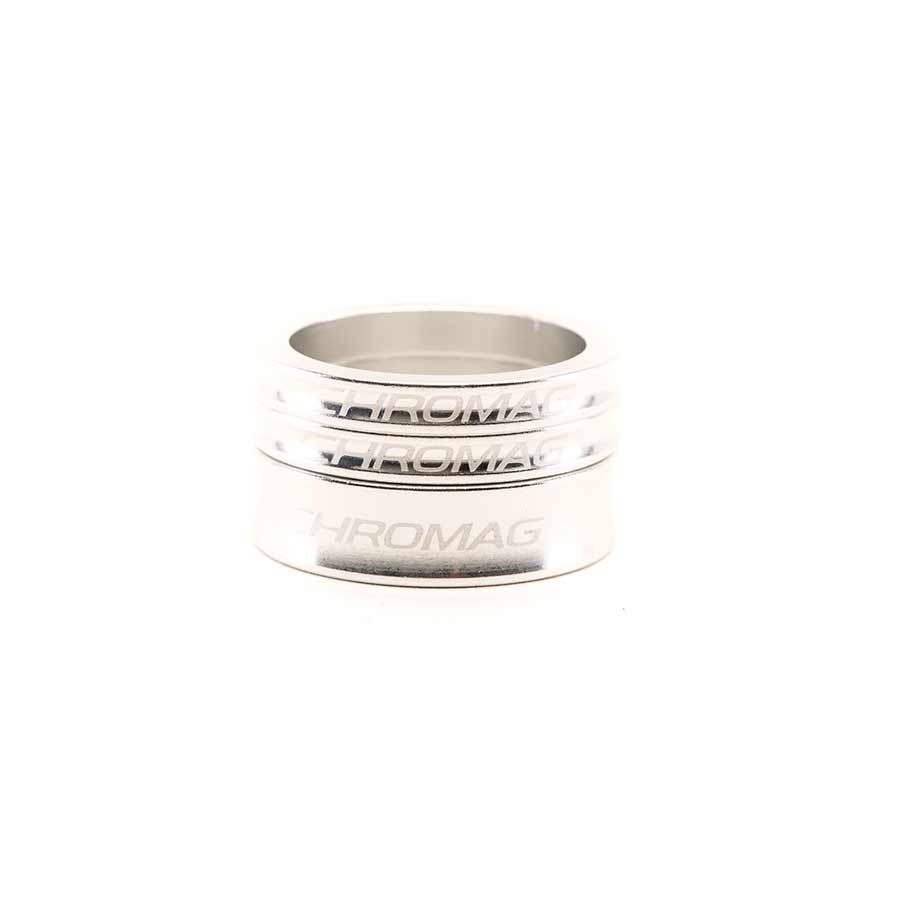 Chromag, Spacer Kit, Headset Spacer, 1-1/8'', Height: Set, Aluminum, Silver, Kit
