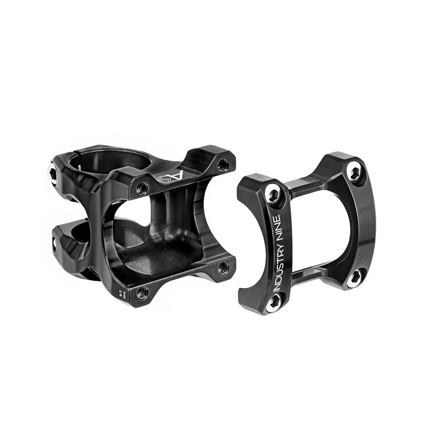 Industry Nine, A318, Stem, Diameter: 31.8mm, Length: 30mm, Steerer: 1-1/8'', 8°, Blue