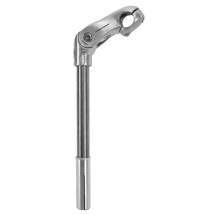 Promax, XL 1" Adj, OEM Silver, Stem, Diameter: 25.4mm, Length: 85mm, Steerer: 22.2mm with 25.4mm adapter, Silver