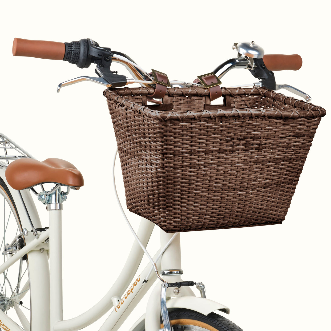 Toto Handwoven Cane Bike Basket