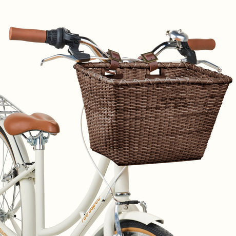 Toto Handwoven Cane Bike Basket