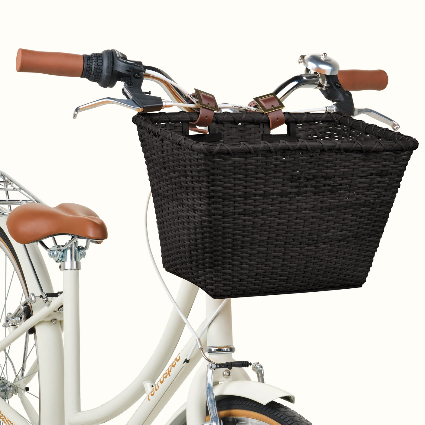 Toto Handwoven Cane Bike Basket