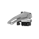 FRONT DERAILLEUR, FD-U4010-L, CUES, FOR 2X9, LOW CLAMP, TOP-SWING, 34.9MM BAND (W/31.8 & 28.6MM ADAPTER), CS-ANGLE: 63-68, FOR TOP GEAR: 46T, CL: 48.8MM