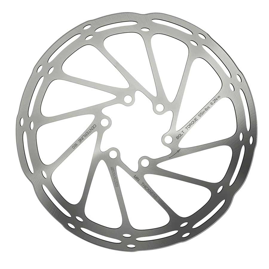 SRAM, Centerline Rounded, Disc brake rotor, ISO 6B, 160mm