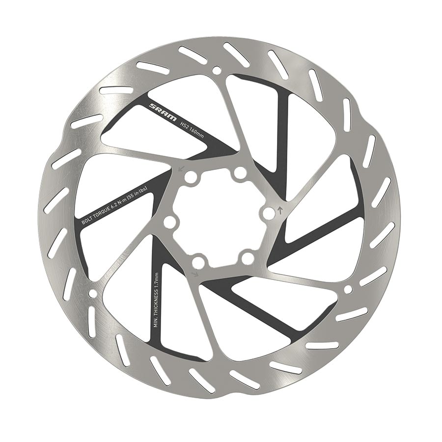 SRAM, HS2 6-bolt, 180mm, ISO 6B