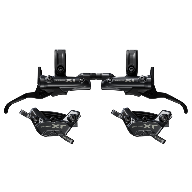 BRAKE UPGRADE KIT, XT, BL-M8200, BR-M8220 (LF & RR), 1000 & 1700MM (BH90), METAL PAD (W/FIN), W/CONNECTER INSERT X2, OIL 100ML X1 (NON-EU), RESIN PAD (W/FIN) X2