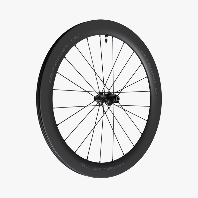 WHEEL, WH-R8170-C60-TL, ULTEGRA, F: 24H / R: 24H, FOR 11/12S, OLD: 100/142MM, F/R: 12MM E-THRU, TUBELESS, W/TUBELESS TAPE, FOR CL DISC
