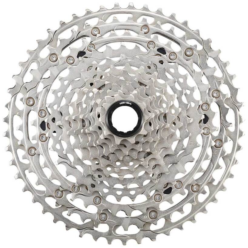 CASSETTE SPROCKET, CS-M6100, 10-51T, DEORE, 12-SPEED (HYPERGLIDE+), 10-12-14-16-18-21-24-28-33-39-45-51T