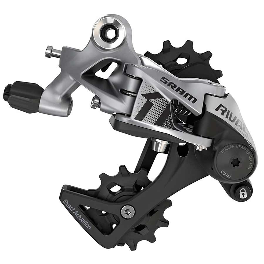 SRAM, Rival1 Type 3.0, Rear derailleur, 11sp., Long, Black