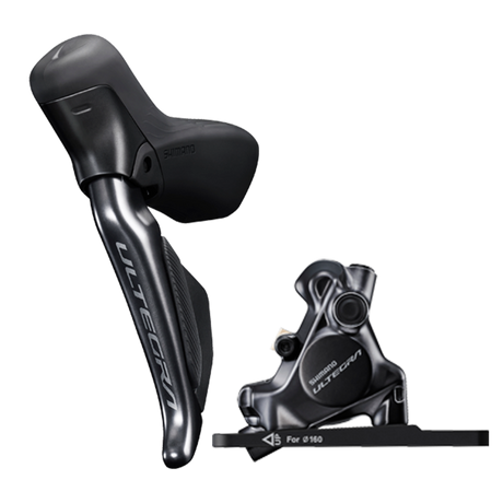DISC BRAKE SET/J-kit DIRECT, ULTEGRA ST-R8170(L), BR-R8170(F), FOR 160MM ROTOR, RESIN PAD (W/FIN), W/CONNECTER INSERT, 1000MM (SM-BH90 BLK)