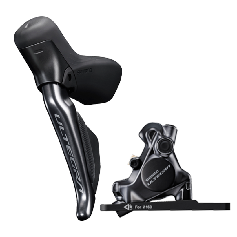 DISC BRAKE SET/J-kit DIRECT, ULTEGRA ST-R8170(R), BR-R8170(R), W/O ADAPTER, FOR 25MM MNT, RESIN PAD (W/FIN), W/CONNECTER INSERT, 1700MM (SM-BH90 BLK)