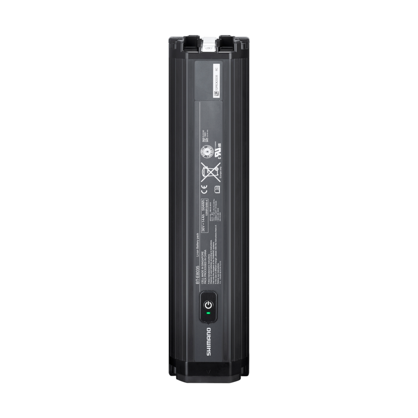 BATTERY, BT-E8035, FOR STEPS, POSITION: FRAME (DOWN TUBE, INTEGRATED), 504WH, BLACK