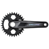 FRONT CHAINWHEEL, FC-M6100-1, DEORE, FOR REAR 12-SPEED, 2-PCS FC, 175MM, 32T W/O CG, W/O BB PARTS, FOR CHAIN LINE 52MM