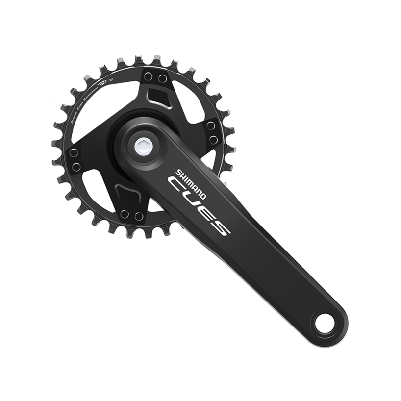 FRONT CHAINWHEEL, FC-U4000-1, CUES, FOR REAR 9/10/11-SPEED, 170MM, 42T W/O CG, W/CRANK FIXING BOLT, CHAIN CASE COMPATIBLE
