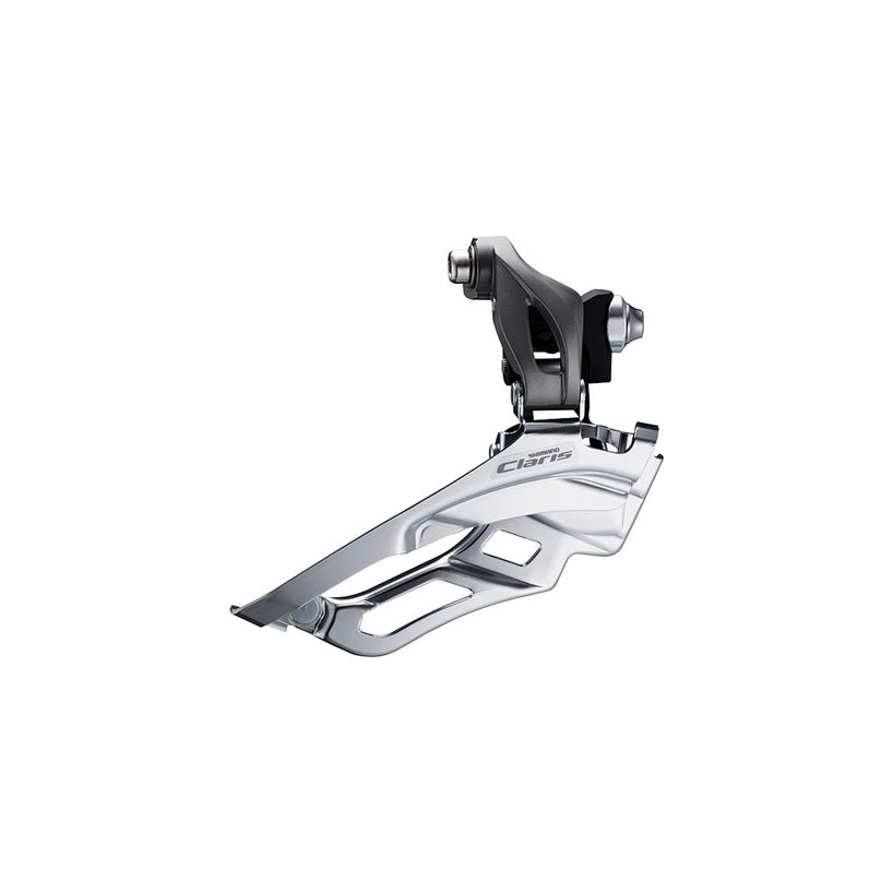 FRONT DERAILLEUR, FD-R2000, CLARIS, FOR REAR 8-SPEED, BAND-TYPE 34.9MM(W/31.8 &28.6MM ADAPTER), FOR DOUBLE CHAINWHEEL