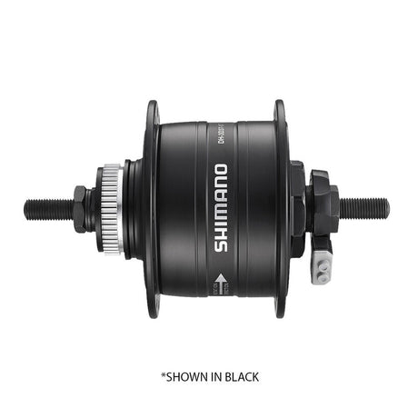 HUB DYNAMO, DH-3D37-NT, 6V 3.0W, 36H OLD:100MM, NT TYPE, CENTER LOCK DISC ROTOR(W/O LOCK RING), W/ROTOR MOUNT COVER, W/SM-DH10, SILVER