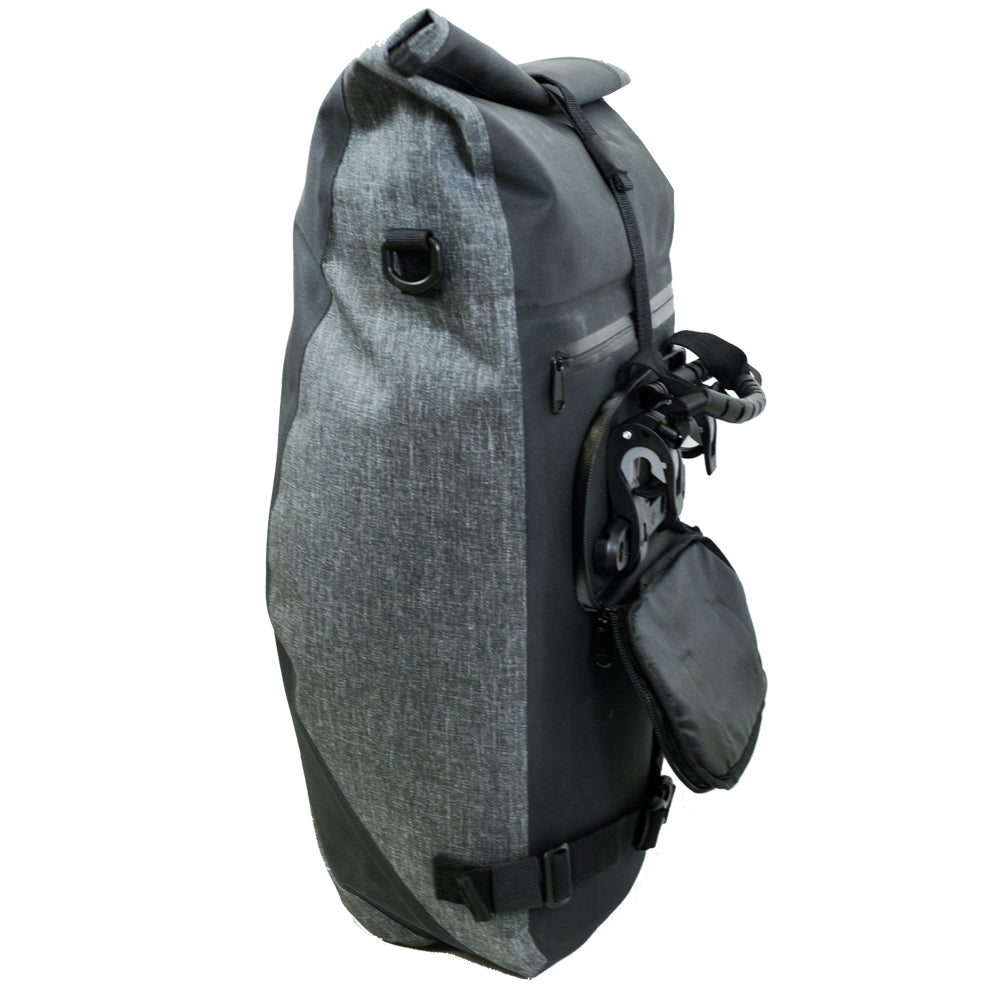 (BM-BP1BKGY) Waterproof Pannier Backpack -Black/Grey