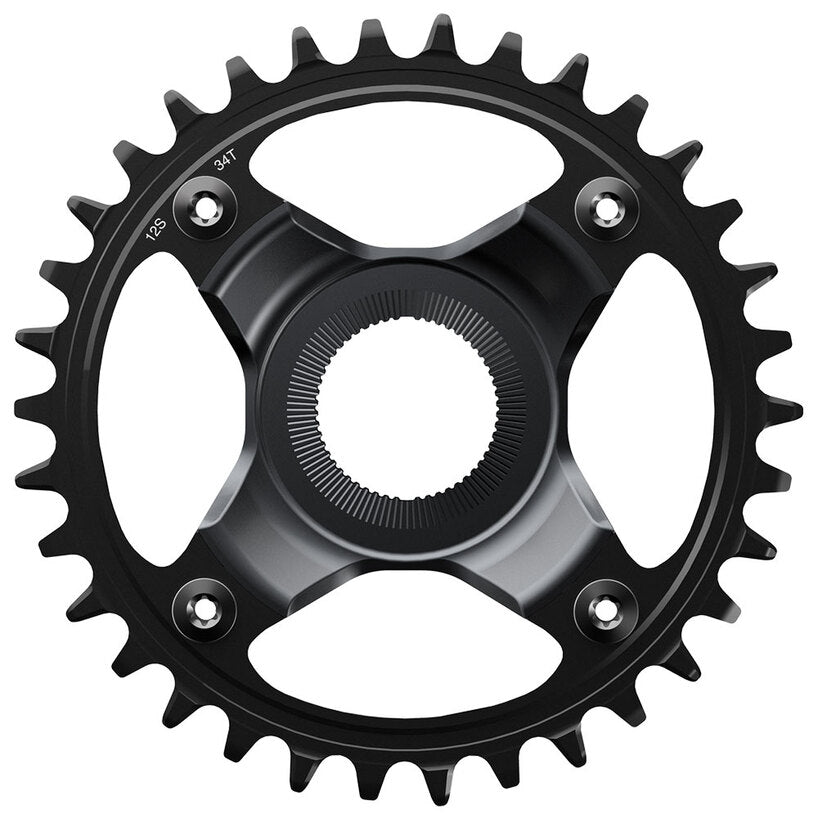 CHAINRING, SM-CRE80-12-SB, 36T W/O CG, FOR CHAIN LINE 56.5MM, BLACK