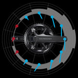 FRONT CHAINWHEEL, FC-R8100-P, ULTEGRA, FOR REAR 12-SPEED, HOLLOWTECH 2, 160MM, W/O CHAINRING, W/CHAINRING FIXING BOLT, W/O BB, W/TL- FC40, W/EW-EC300