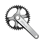 FRONT CHAINWHEEL, FC-U6030-1, CUES, FOR REAR 9/10/11-SPEED, 2-PCS FC, 175MM, 42T W/O CG, W/O BB PARTS, SILVER