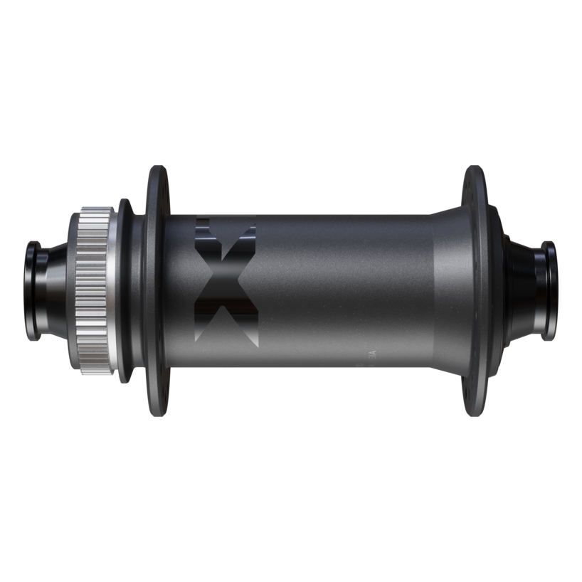 FRONT HUB, HB-M9210-B, XTR, CENTER LOCK DISC 32H, FOR 15MM THRU TYPE AXLE (W/O AXLE), OLD:110MM, W/O ROTOR MOUNT COVER, W/O LOCK RING