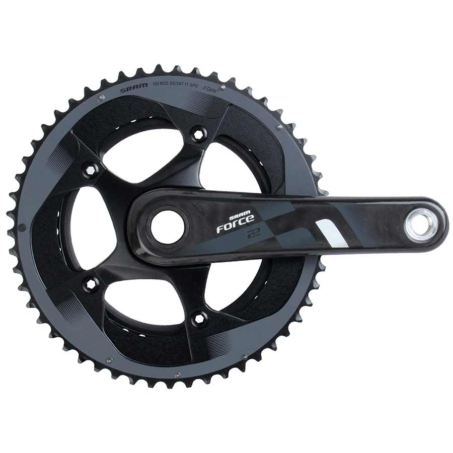 SRAM, Force 22, Crankset, Speed: 11, Spindle: 24/22mm, BCD: 110, 34/50, GXP, 165mm, Carbon, Road