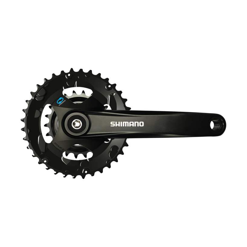 FRONT CHAINWHEEL, FC-M315-2, 7/8-SPEED, 175MM, 36-22T W/O CHAIN GUARD, CHAIN CASE NOT COMPATIBLE, BLACK