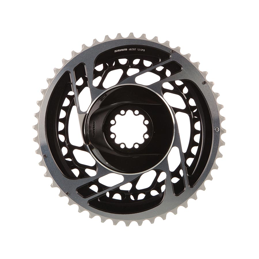 SRAM, Red AXS 2x, Chainring, Teeth: 37/50, Speed: 12, BCD: Direct Mount, Pair, Aluminum, Grey