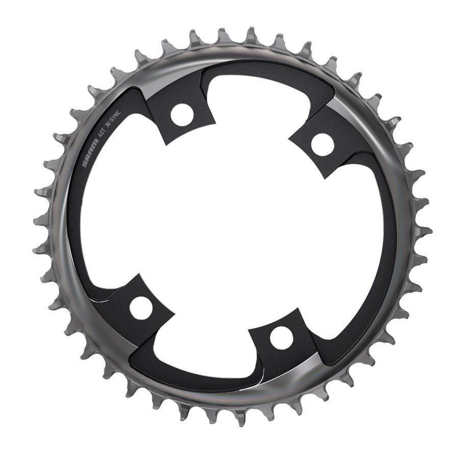 SRAM, X-SYNC 2 107mm, Chainring, Teeth: 42, Speed: 12, BCD: 107, Bolts: 4, Single, Aluminum, Grey