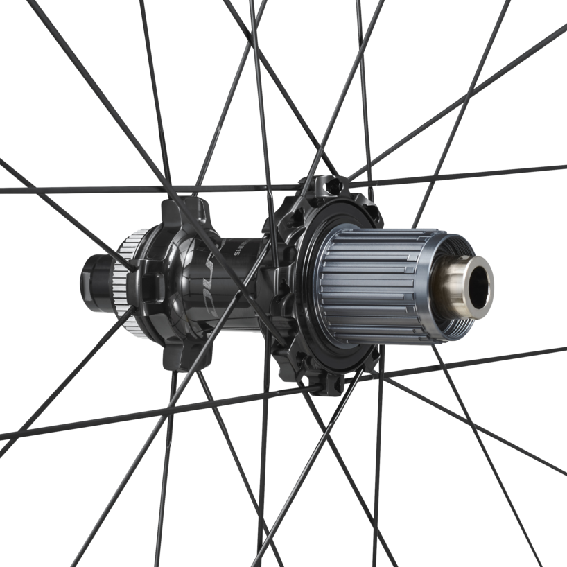 WHEEL, WH-R9270-C50-TL, DURA-ACE, F: 24H / R: 24H, FOR 12-S, OLD: 100/142MM, F/R: 12MM E-THRU, TUBELESS, W/TUBELESS TAPE, W/O BAG FOR CL DISC