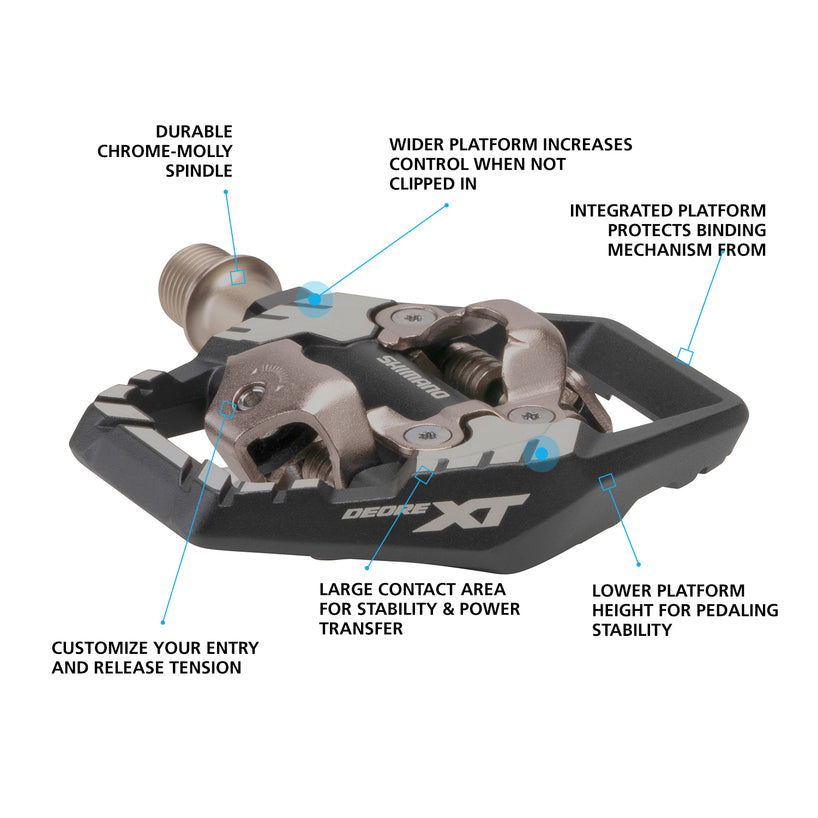 PEDAL, PD-M8120, DEORE XT, SPD PEDAL, W/CLEAT (SM-SH51)
