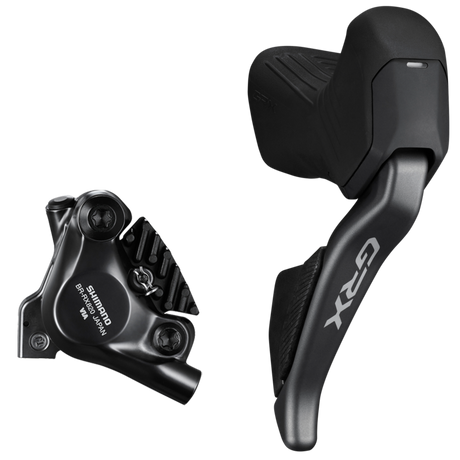DISC BRAKE ASSEMBLED SET/J-kit DIRECT, GRX, ST-RX825 (L), BR-RX820 (F), FOR 160MM ROTOR, RESIN PAD (W/FIN), W/CONNECTER INSERT, 1000MM (SM-BH90 BLACK)