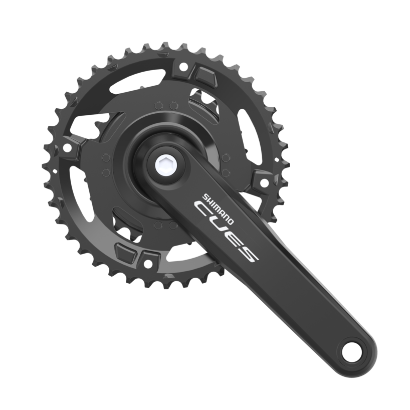 FRONT CHAINWHEEL, FC-U4000-2, CUES, FOR REAR 9/10/11-SPEED, 170MM, 36-22T W/O CG, W/CRANK FIXING BOLT, CHAIN CASE NOT COMPATIBLE
