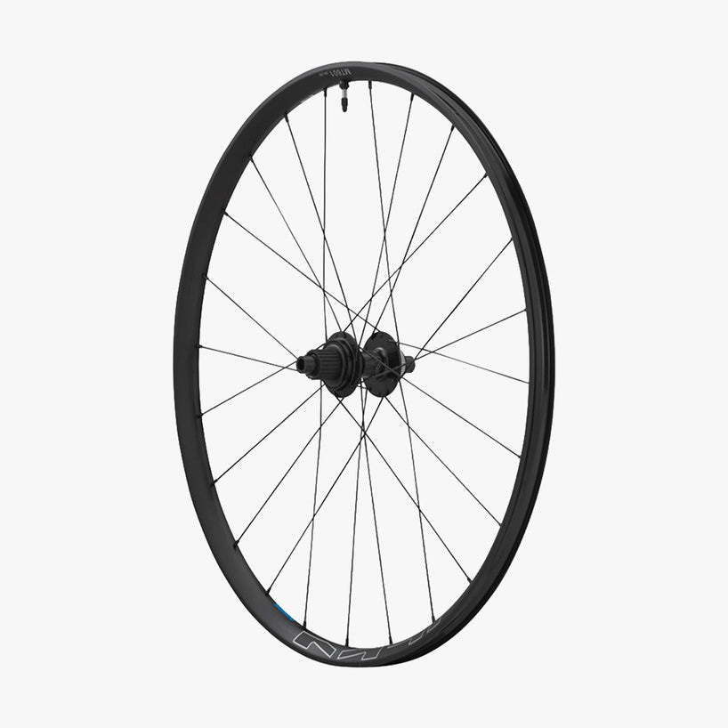 WHEEL, WH-MT601-29, FRONT, RIM 29, 24H, F:15MM E-THRU, TUBELESS, OLD:100MM, BLACK, W/TUBELESS TAPE, FOR CL DISC